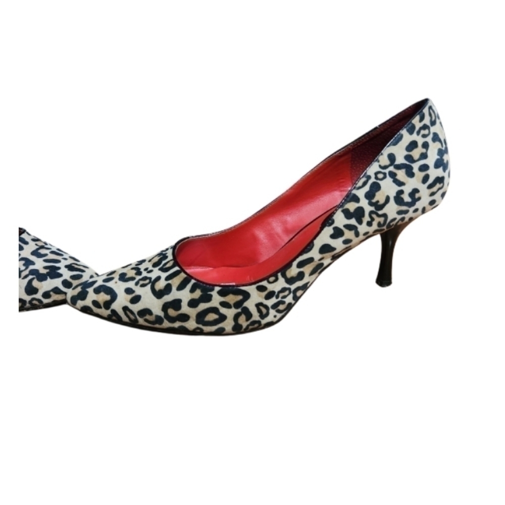 Nine & Co Women's Pointed Cheetah Heels Stiletto - Picture 3 of 7